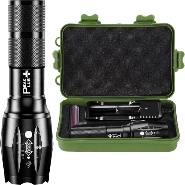 PeakPlus LFX1000 Rechargeable Tactical Flashlight