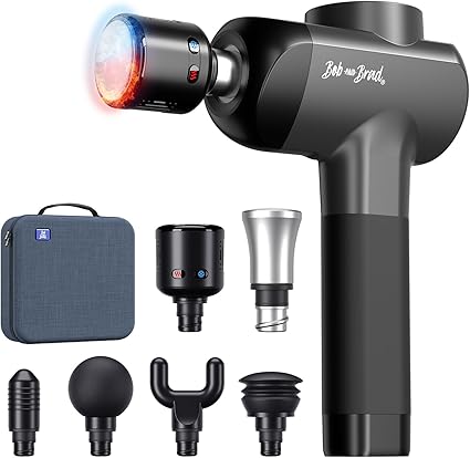 BOB AND BRAD X6 Pro Max Massage Gun with Heat-Cold and Metal Head Therapy